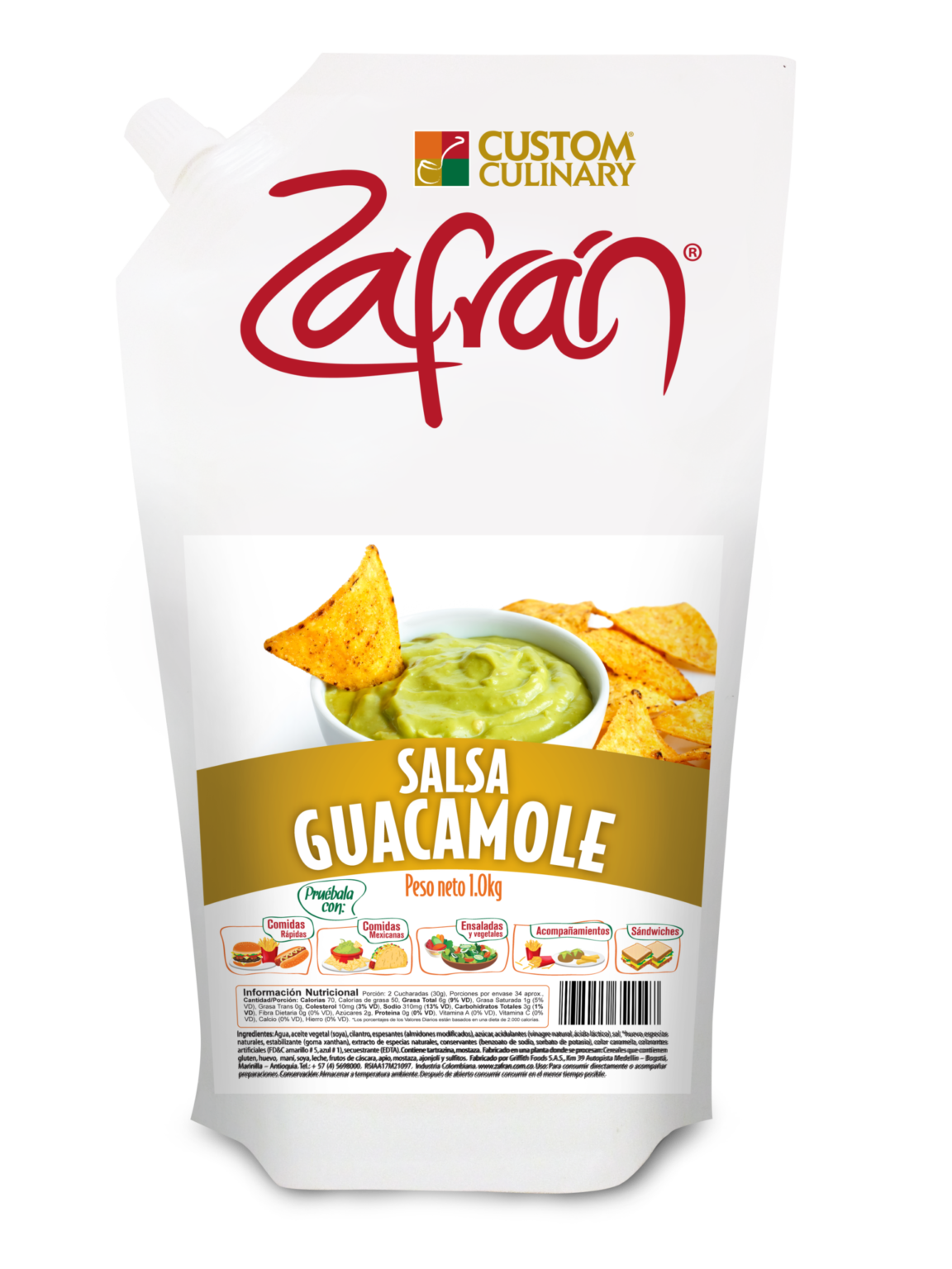 Salsa Guacamole Doypack 1kg — Vinzeta