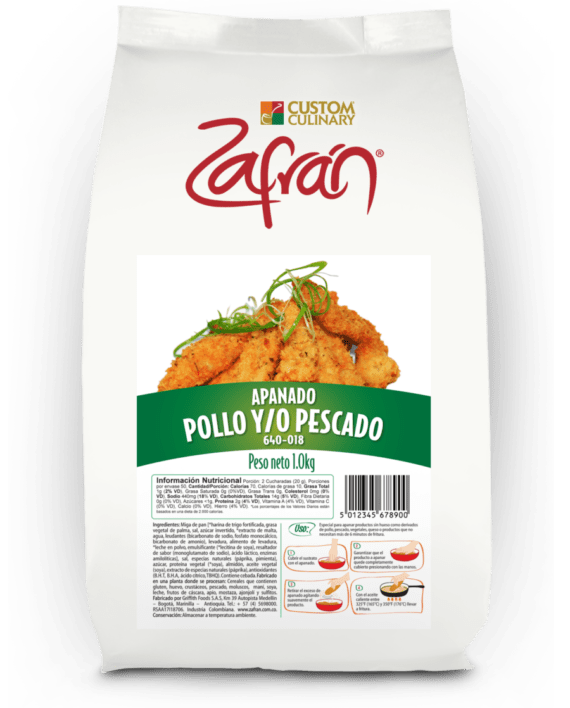 ¡Delicioso! Apanado Pollo y/o Pescado Bolsa Stand