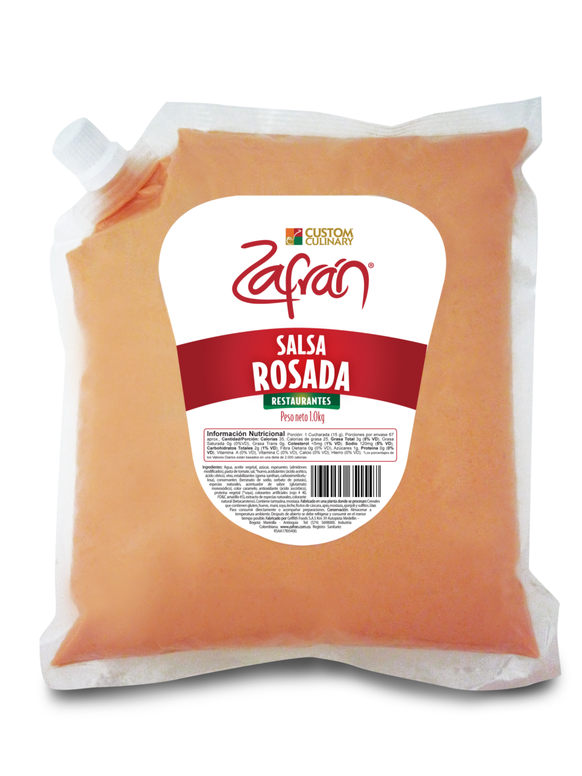 Salsa Rosada para restaurantes bolsa con válvula Tienda Vinzeta